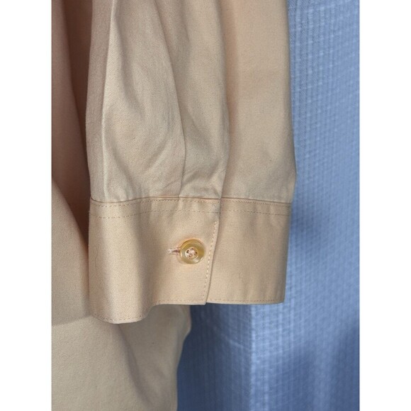 Chico’s Women’s 2 US L Peach No Iron 3/4 Sleeve Women’s Button Blouse Workwear - Picture 3 of 9